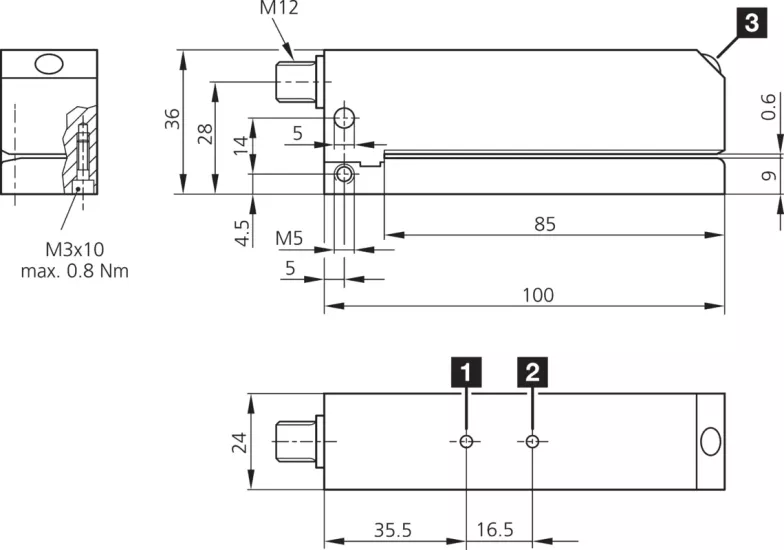 KSSTI 600/80 FG3LK-AIBS Kapasitif Etiket Sensörü
