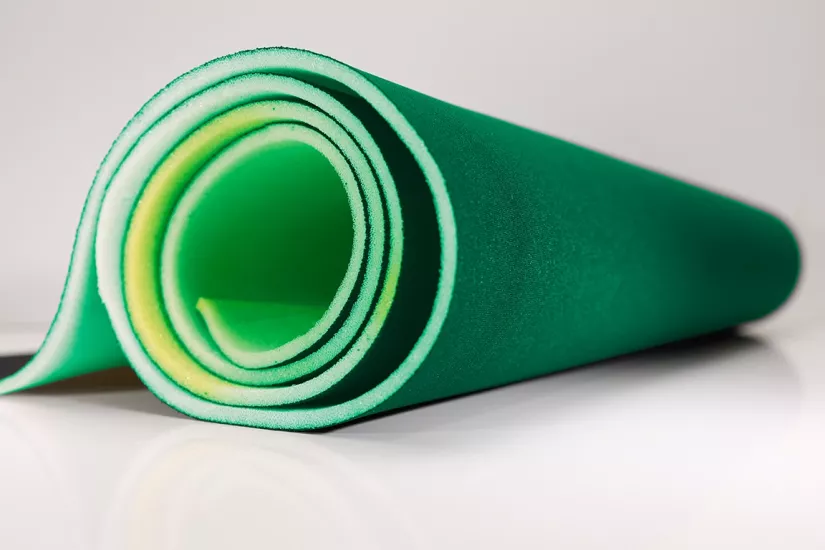 Lamine Sünger Mat | Yeşil Kumaş Kaplı | 5mm