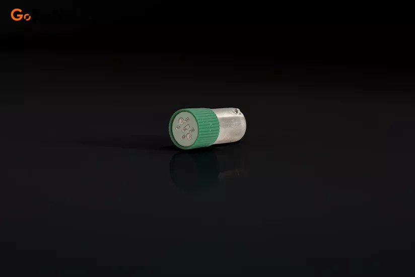 LED Ampul, LED Lamba, Yeşil, Gwest BA9SC - Y 220V