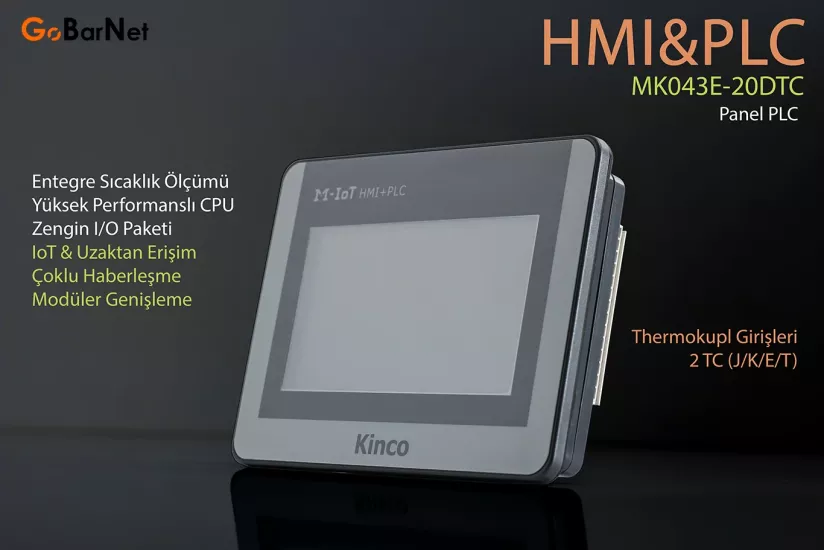 Kinco MK043E-20DTC HMI PLC | 4.3” Dokunmatik Panel