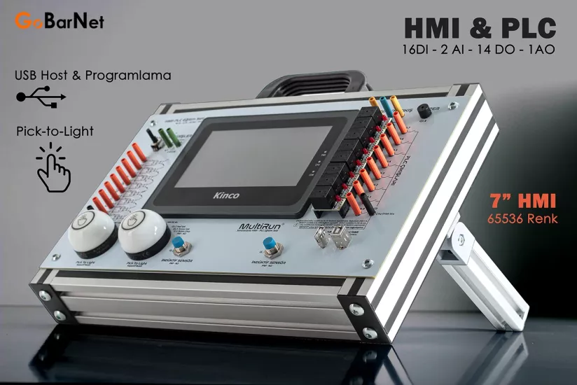 PLC Eğitim Seti | 7 inc HMI Panel & PLC Fiyatı