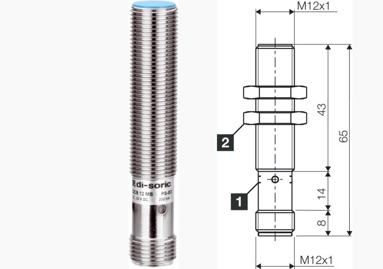 Di‑soric DCB 12 MB 04 NS‑B3 Proximity Sensör