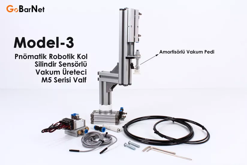 Pnömatik Döner Robotik Ünite, Modüler Sistem