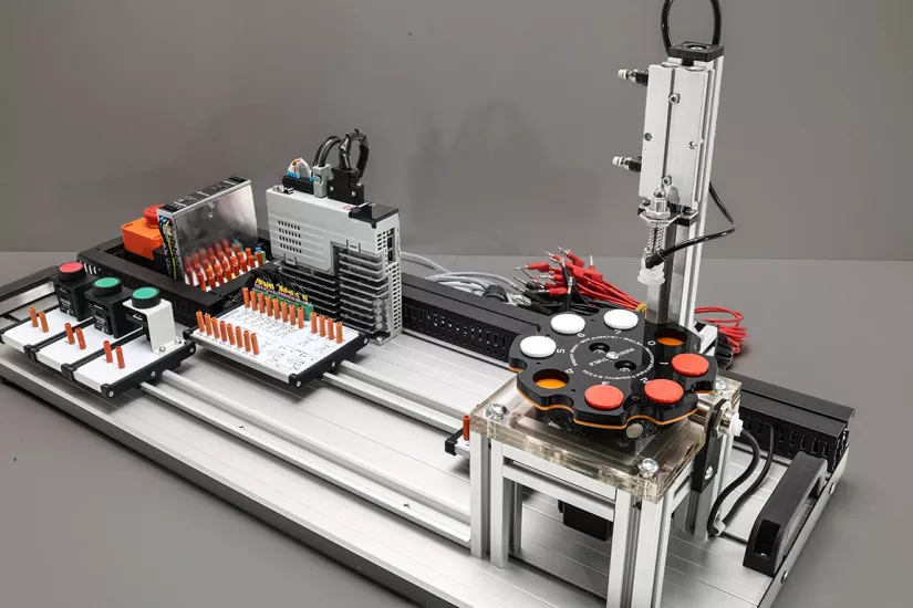 Döner Tablalı Servo Motor Deney Seti | PLC Uyumlu Servo Eğitim Seti
