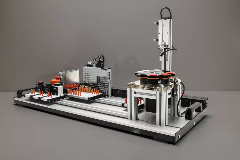 Döner Tablalı Servo Motor Deney Seti | PLC Uyumlu Servo Eğitim Seti