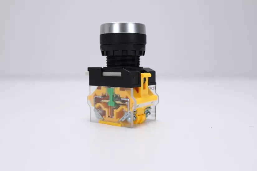 Bentong Start Butonu | 22mm Sarı | Çift Kontaklı