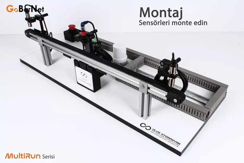 Konveyör Bant Eğitim Seti | MultiRun Step Motorlu
