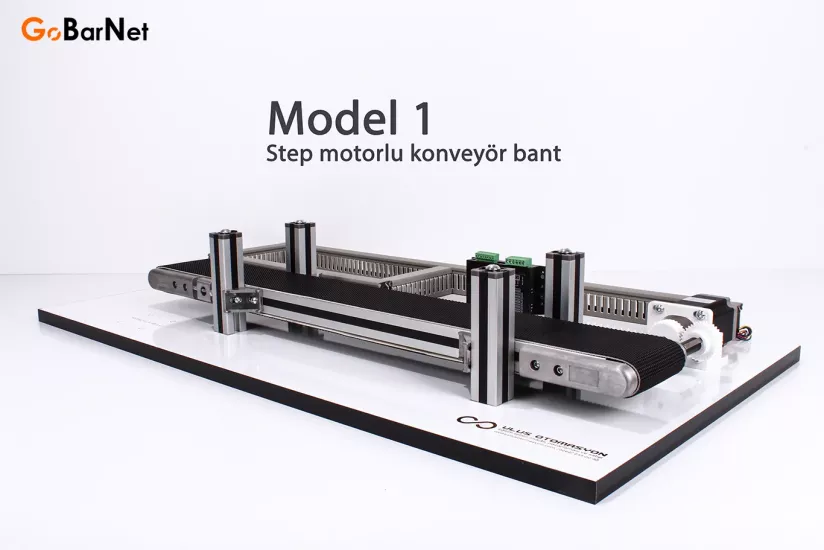 Konveyör Bant Eğitim Seti | Demonte | Step Motorlu