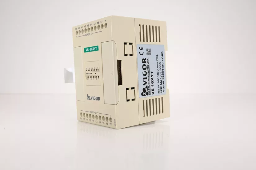 Vigor VS-16XYT PLC Genişleme Modülü – 8DI / 8DO NPN Transistör