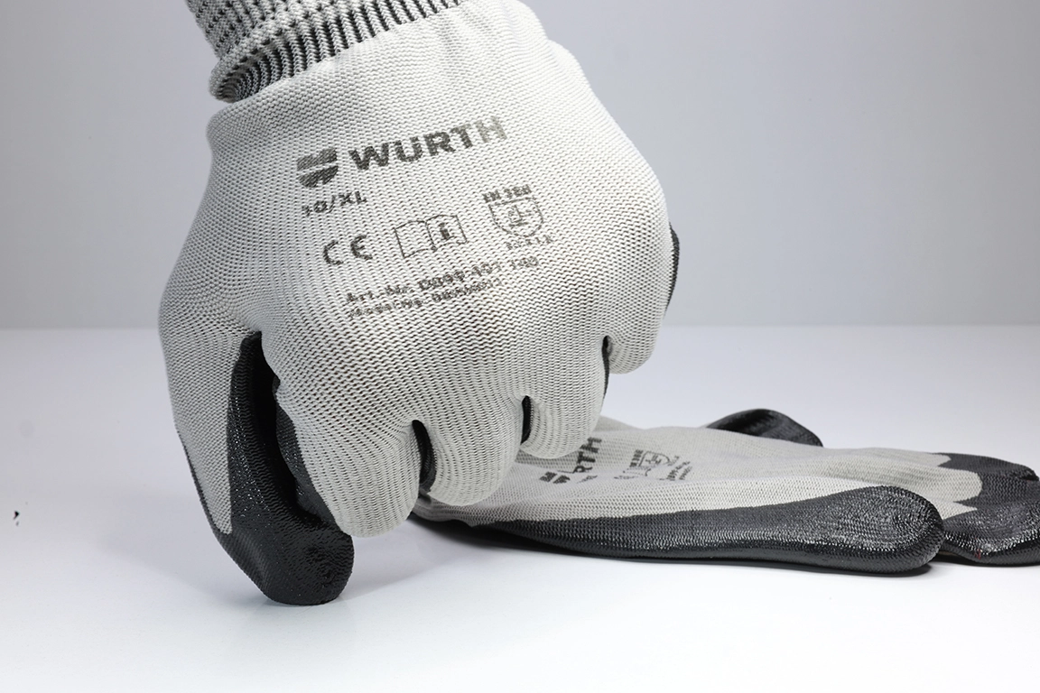 Würth Mekanikçi İş Güvenliği Eldiveni Siyah No: 10