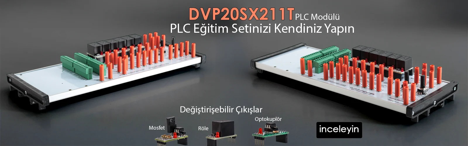 Delta Eğitim Seti | DVP20SX211T PLC | Modüler